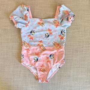 Cute Floral Bluey Swimsuit